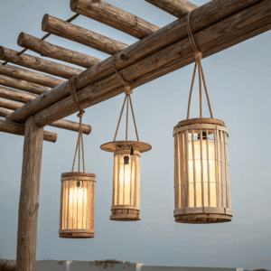 Woven Bamboo Pendant Light