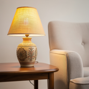 Terracotta Ceramic Table Lamp